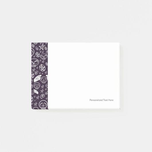 "Voodoo-" Muster Post-it Klebezettel (Vorderseite)