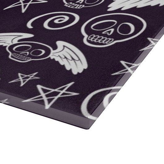 "Voodoo-" Muster Schneidebrett (Ecke)