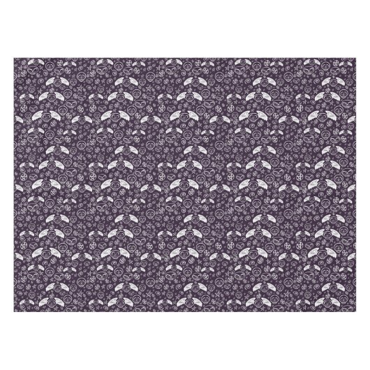 "Voodoo-" Muster Tischdecke (Vorderseite (Horizontal))