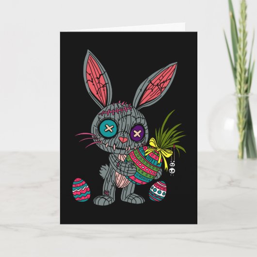 Voodoo Ostersonnige Feiertagskarte (Vorderseite)