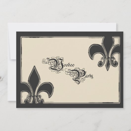 Voodoo-Party Einladung (Vorderseite)