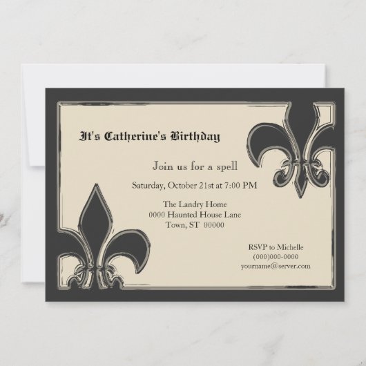 Voodoo-Party Einladung (Rückseite)