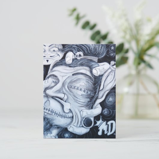 Voodoo Postkarte (Stehend Vorderseite)