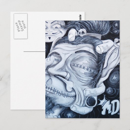Voodoo Postkarte (Vorne/Hinten)