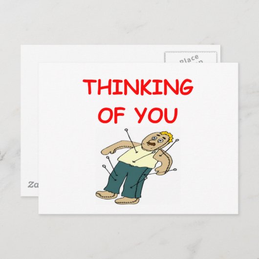 Voodoo Postkarte (Vorne/Hinten)