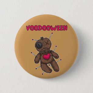 Voodoo-Puppe - Halloween-Spielzeug Button