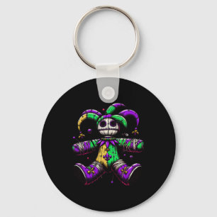 Voodoo-Puppe Mardi Gras Hexen-Outfit für Frauen Ka Schlüsselanhänger