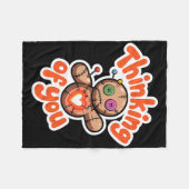 Voodoo-Puppe Niedlich Dunkler Humor Liebe Sarkasmu Fleecedecke (Vorderseite (Horizontal))