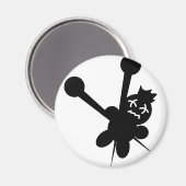 Voodoo-Puppennadeln foltern Magnet (Vorderseite/Rückseite)