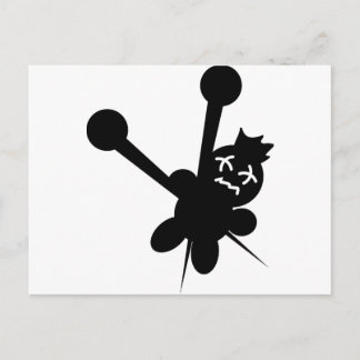 Voodoo-Puppennadeln foltern Postkarte