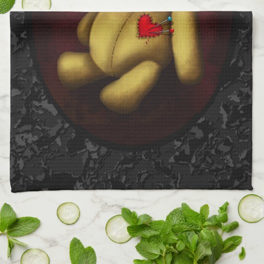 Voodoo Rag Doll Geschirrtuch (Gefaltet)