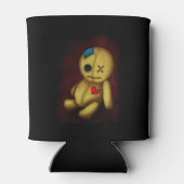 Voodoo Rag Doll mit Schaltflächen Patches und Butt Dosenkühler (Rückseite)