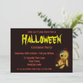 Voodoo Rag Doll mit Schaltflächen Patches und Butt Einladung (Stehend Vorderseite)