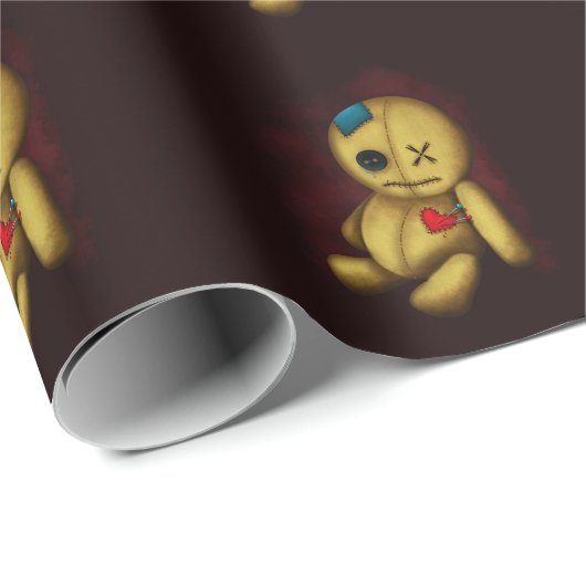 Voodoo Rag Doll mit Schaltflächen Patches und Butt Geschenkpapier (Rolleneckpunkt)