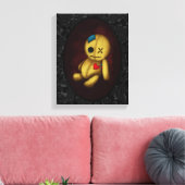 Voodoo Rag Doll mit Schaltflächen Patches und Butt Leinwanddruck (Insitu (Wohnzimmer))