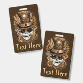 Voodoo-Retro-Maschine Ausweis (Vorder- & Rückseite)