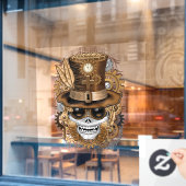 Voodoo-Retro-Maschine Fensteraufkleber (Café-Fenster)