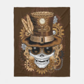 Voodoo-Retro-Maschine Fleecedecke (Vorderseite)