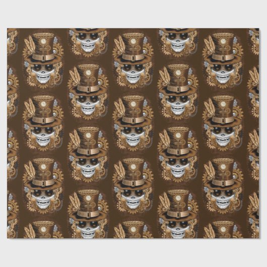 Voodoo-Retro-Maschine Geschenkpapier (Flach)