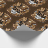 Voodoo-Retro-Maschine Geschenkpapier (Ecke)