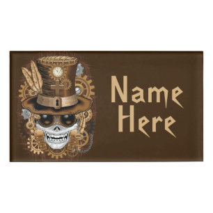 Voodoo-Retro-Maschine Namenschild