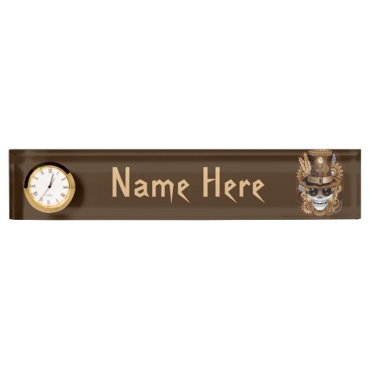 Voodoo-Retro-Maschine Namensplakette (Vorderseite)