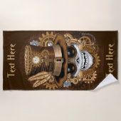 Voodoo-Retro-Maschine Strandtuch (Vorderseite)