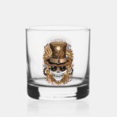 Voodoo-Retro-Maschine Whiskyglas (Vorderseite)
