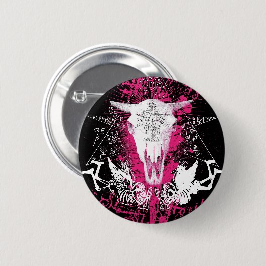 Voodoo-Rindfleisch Button (Vorne & Hinten)