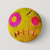Voodoo Rotgelb Button (Vorderseite)