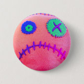 Voodoo-Säure-Rosa Button (Vorderseite)
