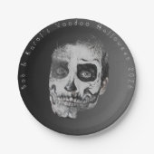 Voodoo Smile Halloween Papierplatte Pappteller (Vorderseite)