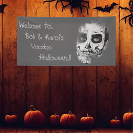 Voodoo Smile Halloween-Party Banner
