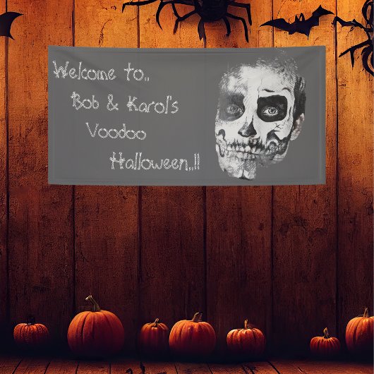 Voodoo Smile Halloween-Party Banner