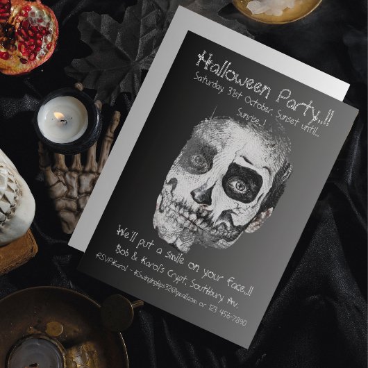 Voodoo Smile Halloween-Party Einladung