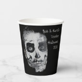 Voodoo Smile Halloween-Party Papierstau Pappbecher (Vorderseite)