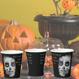 Voodoo Smile Halloween-Party Papierstau Pappbecher