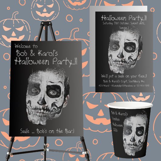 Voodoo Smile Halloween-Party Serviette