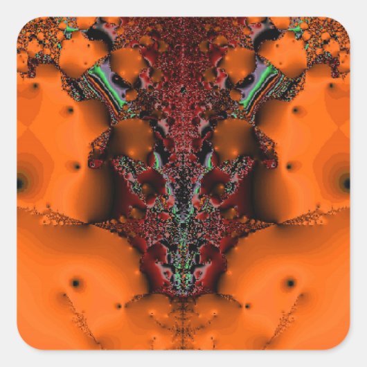 Voodoo Spirit Quadratischer Aufkleber (Vorderseite)