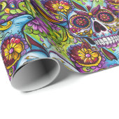 Voodoo Sugar Skulls Geschenkpapier (Rolleneckpunkt)