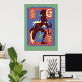 Voodoo Tänzer nach Matisse Poster (Heimbüro)
