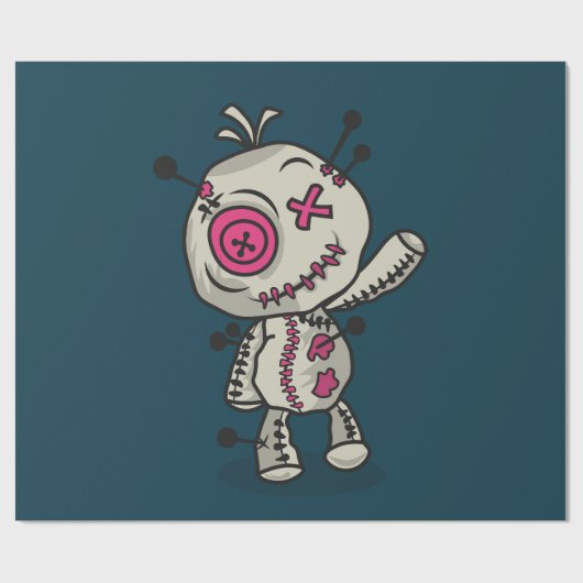 Voodoo-Token 10 cm x 2,5 m Wrapping Paper Geschenkpapier (Flach)