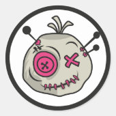 Voodoo Token Classic Round Stickers (Vorderseite)
