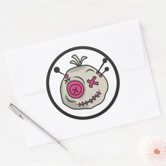 Voodoo Token Classic Round Stickers (Umschlag)