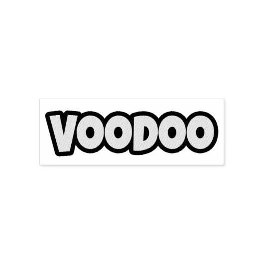 Voodoo Token Custom 2.15" x 0.78" Briefmarke Permastempel (Design)