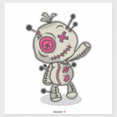 Voodoo Token Extra-Large 14" x 14" Vinyl Sticker (Blatt)