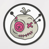 Voodoo-Token für große Umlaufklappen Wasserfeste A Etiketten (Design 1)