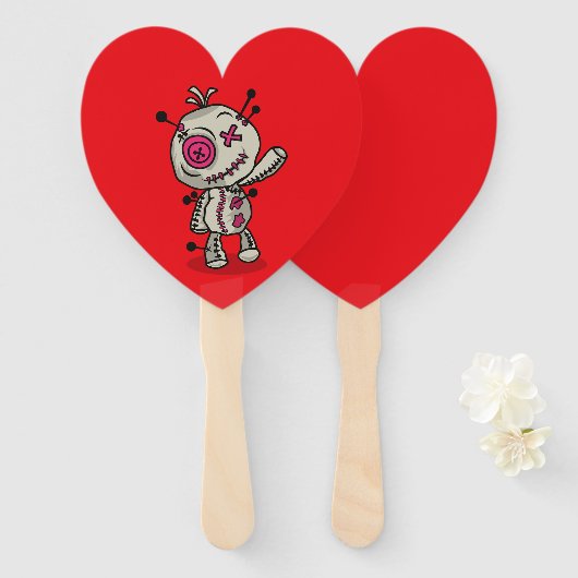 Voodoo Token Heart Program Fan Fächer (Vorne und Hinten)