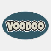Voodoo Token Kleine 4" x 4" Vinyl Aufkleber (Vorderseite)