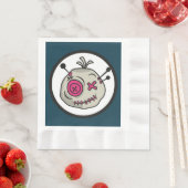 Voodoo Token Paper Napkins geprägtes Mittagessen Serviette (Beispiel)